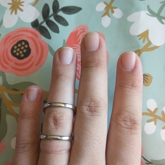 Silver nwot double layer ring - Picture 1 of 5